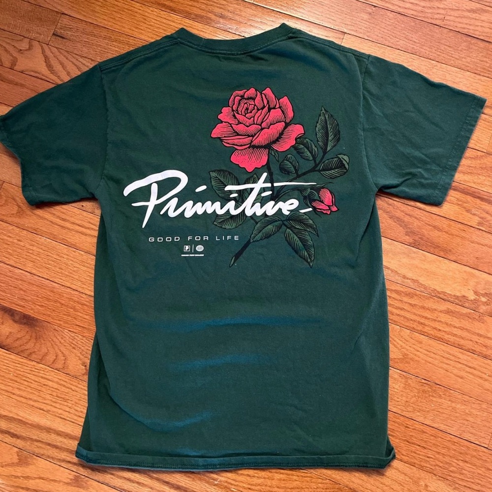 Primitive Green Graphic T-Shirt for Men